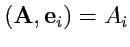$ ({\mathbf A},{\mathbf e}_i)=A_i$
