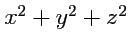 $ x^2+y^2+z^2$