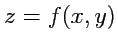 $ z=f(x,y)$